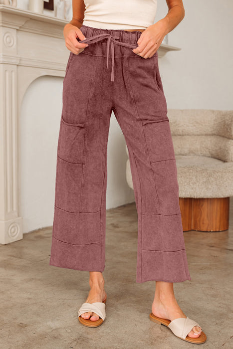 HIDDEN GEMS | Mineral Wash Raw Hem Pants