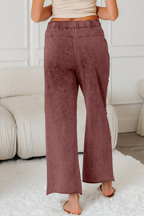 HIDDEN GEMS | Mineral Wash Raw Hem Pants