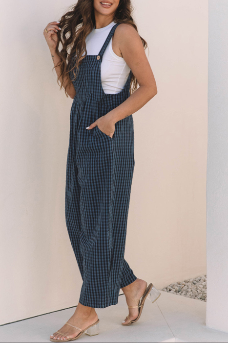 HIDDEN GEMS | Vintage Vibes Gingham Plaid Overall