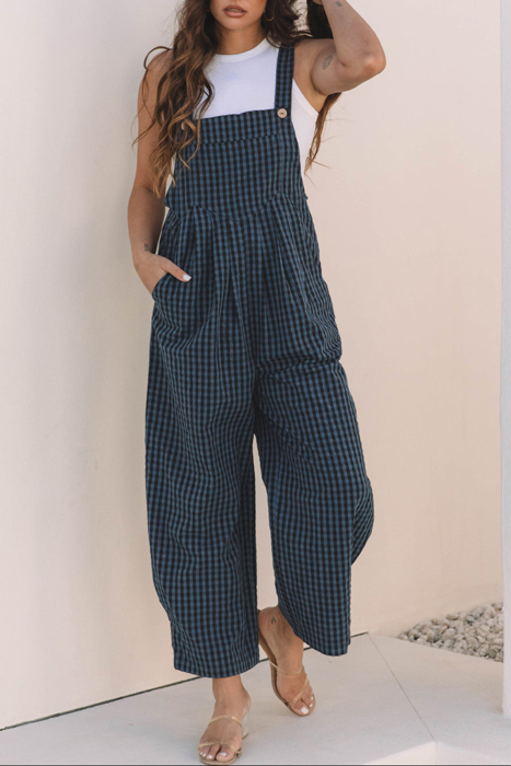 HIDDEN GEMS | Vintage Vibes Gingham Plaid Overall