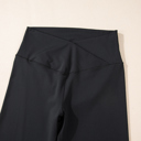  HIDDEN GEMS | Solid Dipped Waist Flared Leggings