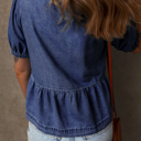  HIDDEN GEMS | Denim Daydream Bow Tie Shirt