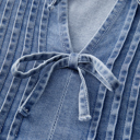  HIDDEN GEMS Bow Tie Denim Top