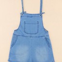  SALE! Denim Chambray Sleeveless Romper w/Pockets