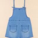  SALE! Denim Chambray Sleeveless Romper w/Pockets