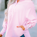  HIDDEN GEMS | Stripe Smocked Cuff Buttoned Shirt