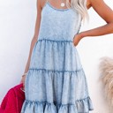  SALE! Tiered Ruffle Denim Dress