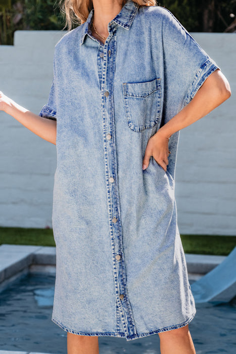 Hidden Gems | Denim and Grace Midi Shirt Dress