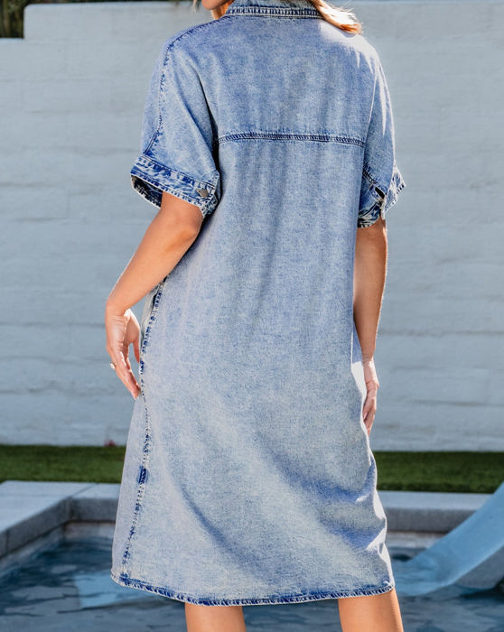 Hidden Gems | Denim and Grace Midi Shirt Dress