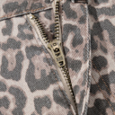  HIDDEN GEMS | Leopard Frayed High Waist Jeans