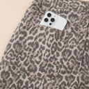  HIDDEN GEMS | Leopard Frayed High Waist Jeans