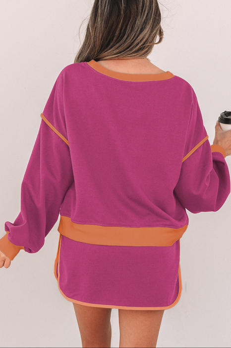 HIDDEN GEMS | Colorblock Top and Skort Set