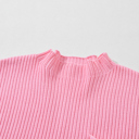  HIDDEN GEMS | Ribbed Knit Short Sleeve Sweater