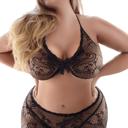  Plus Size Halter Top & Skirt Body Stocking