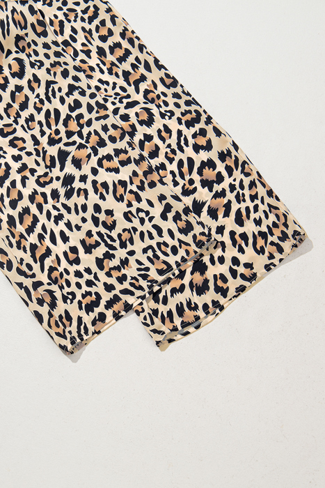 HIDDEN GEMS | Leopard Wide Leg Drawstring Pants
