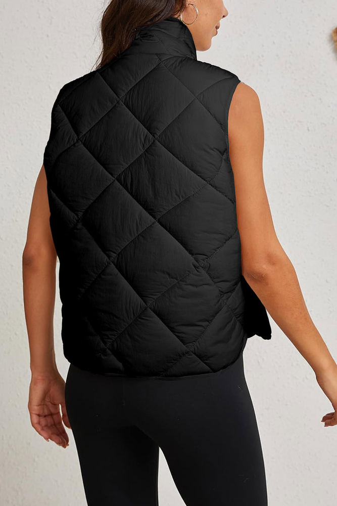 HIDDEN GEMS Elevated Cozy Quilted Vest