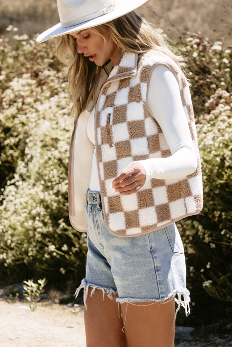 HIDDEN GEMS | The Cozy Checker Sherpa Fleece Vest