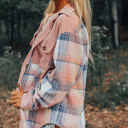  HIDDEN GEMS Tara Colorblock Plaid Shacket