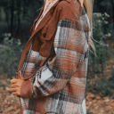  HIDDEN GEMS Tara Colorblock Plaid Shacket