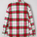  HIDDEN GEMS | Plaid Flannel Buttoned Christmas Shacket