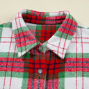  HIDDEN GEMS | Plaid Flannel Buttoned Christmas Shacket