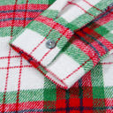  HIDDEN GEMS | Plaid Flannel Buttoned Christmas Shacket