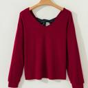  HIDDEN GEMS | Bow Tie Back Long Sleeve Top