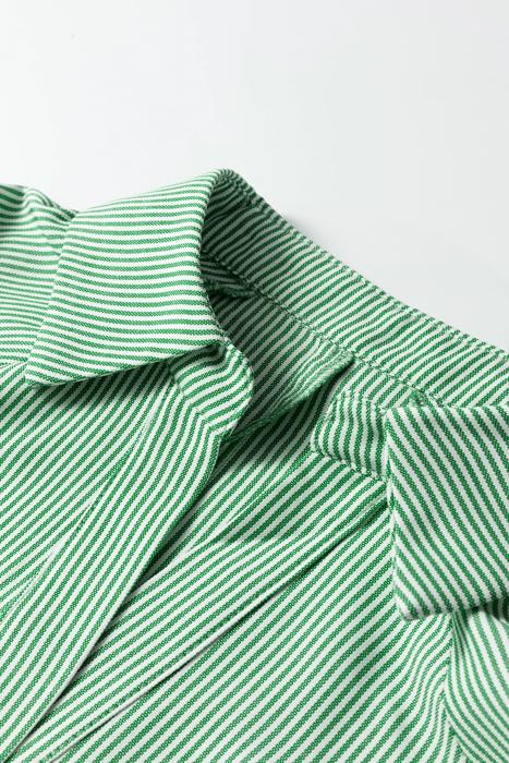 Sweet Escape Stripe Collared Blouse