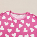  HIDDEN GEMS | Valentine Heart Top and Shorts Set