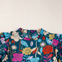  HIDDEN GEMS | Floral Tiered Ruffle Sleeve Blouse