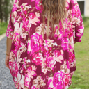  HIDDEN GEMS | Plus Size Floral 3/4 Sleeve Blouse