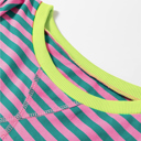  HIDDEN GEMS | Stripe Contrast Trim Sweatshirt