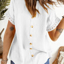  SALE! Dotted Crochet Short Sleeve Top