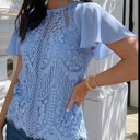  SALE! Lace Flutter Sleeve Top