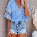  SALE! Embroidered Tassle Top