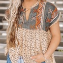  SALE! Leopard Tassel Top