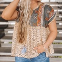  SALE! Leopard Tassel Top