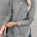  SALE! Essential Crew Waffle Knit Top