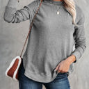  SALE! Essential Crew Waffle Knit Top