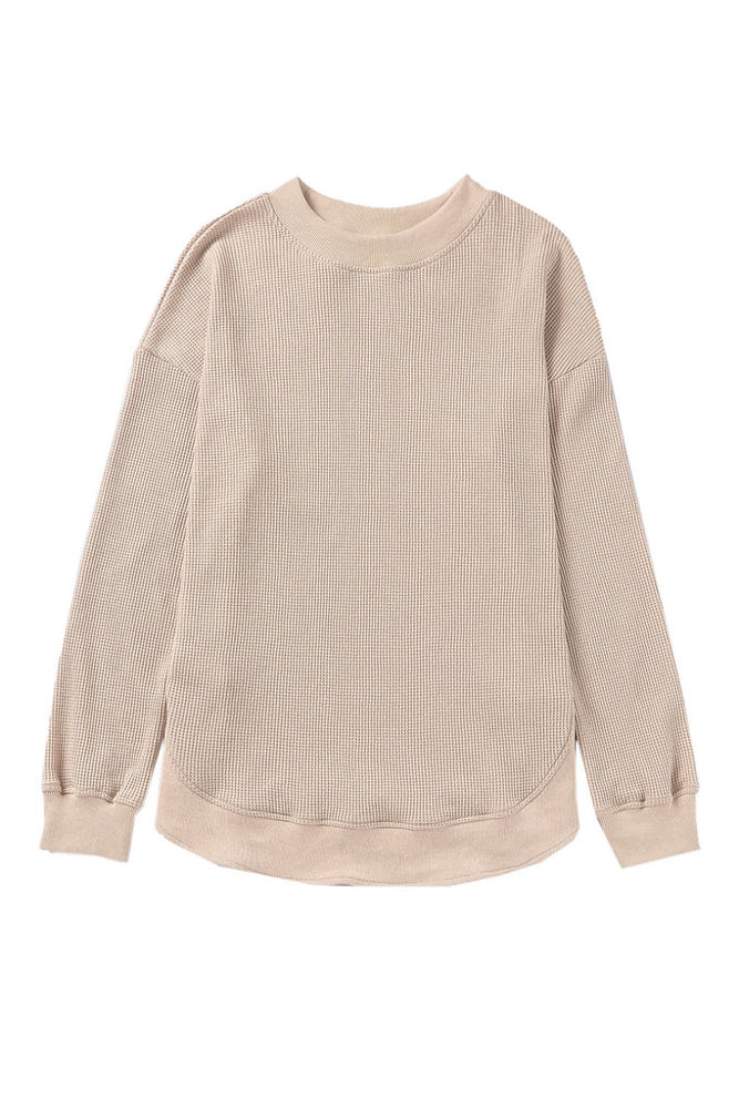 SALE! Essential Crew Waffle Knit Top