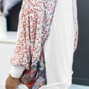  SALE! Patchwork Floral Long Sleeve Top