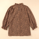  SALE! Ruffled Leopard 3/4 Sleeve Blouse (Size S)