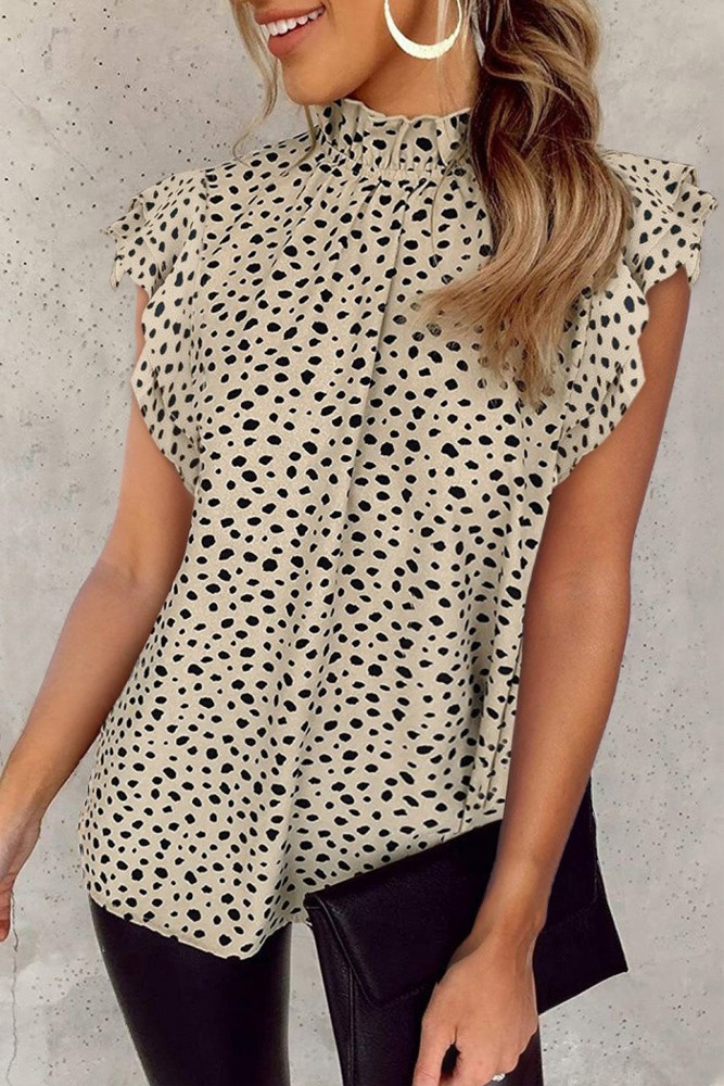 SALE! Leopard Ruffle Sleeve Top