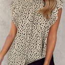  SALE! Leopard Ruffle Sleeve Top