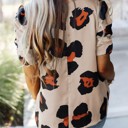  Sale! Leopard Ruched Short Sleeve Blouse