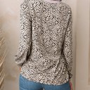  SALE! Cheetah Contrast Long Sleeve Top