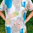  SALE! Abstract Leopard Printed Top