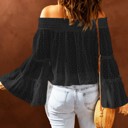  Sale! Swiss Dot Off the Shoulder Top