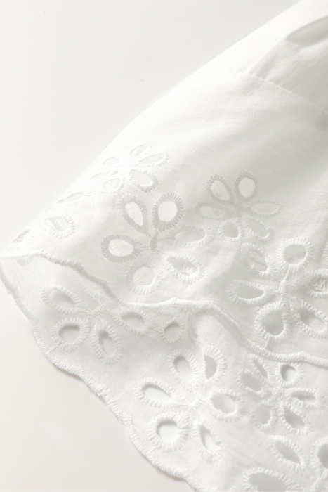 SALE! Embroidered Eyelet Sleeveless Summer Shirt