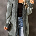  SALE! Textured Open Front Knit Cardigan